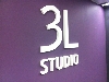 3L studio - plastické logo na zeď