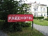 Parkhotel Nový Bor - reklamní cedule